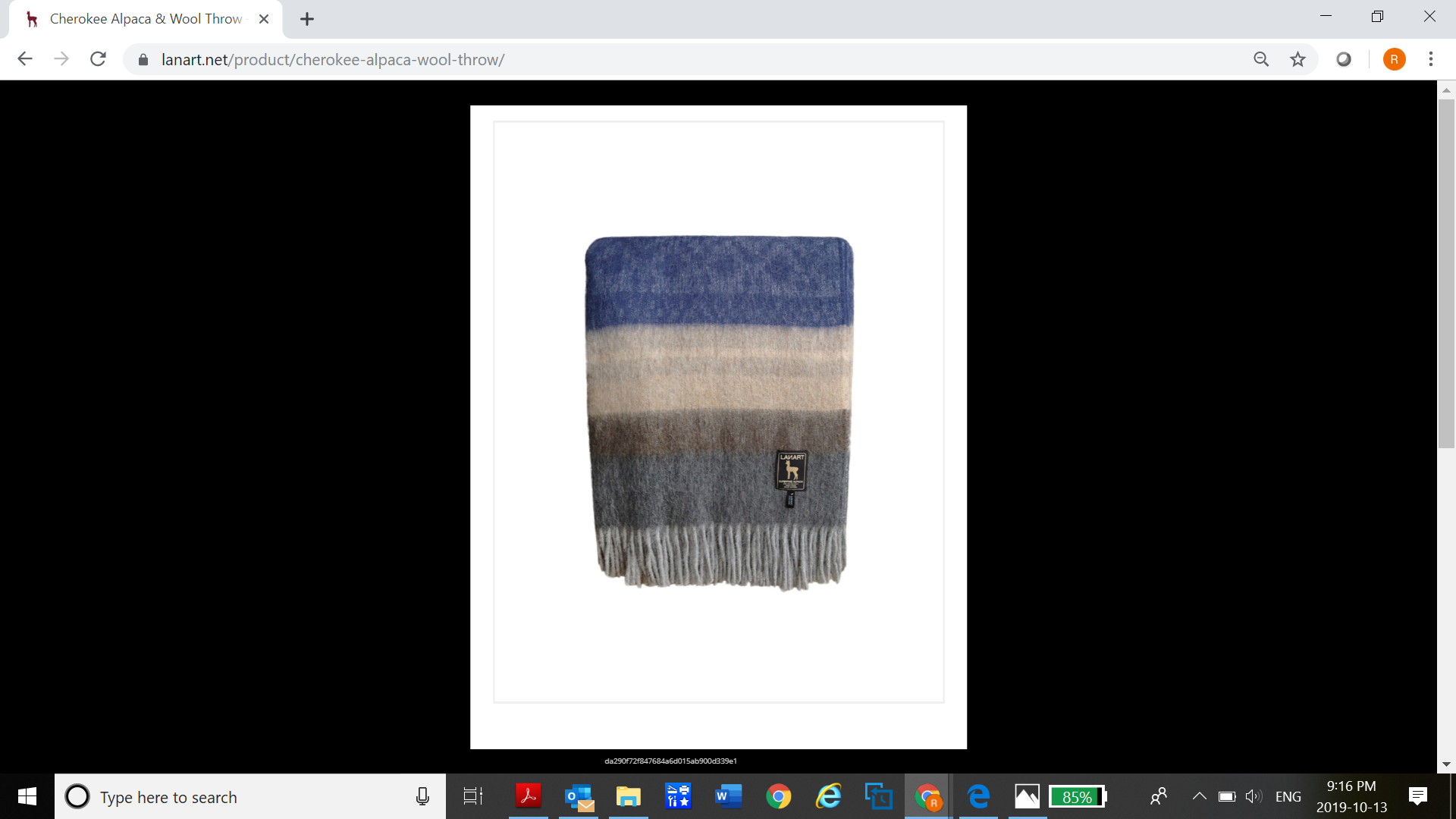 Cherokee Alpaca & Wool Throw Cherokee Alpaca & Wool Throw